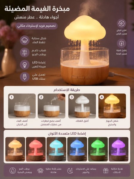 مباخر USB غيمة خشب